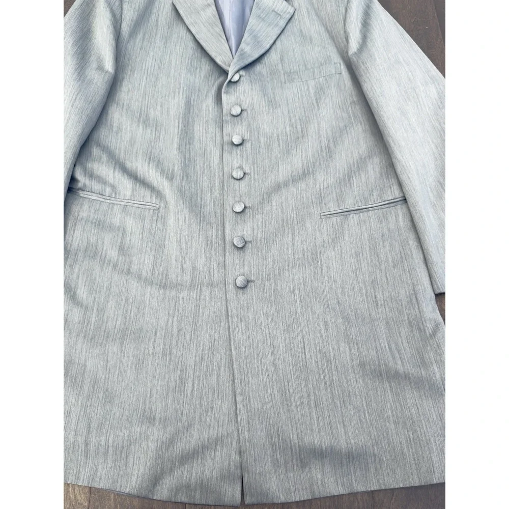 Alberto Celini Mens Grey Suit Jacket Blazer Size 50L Single Breasted‎ 7-Button